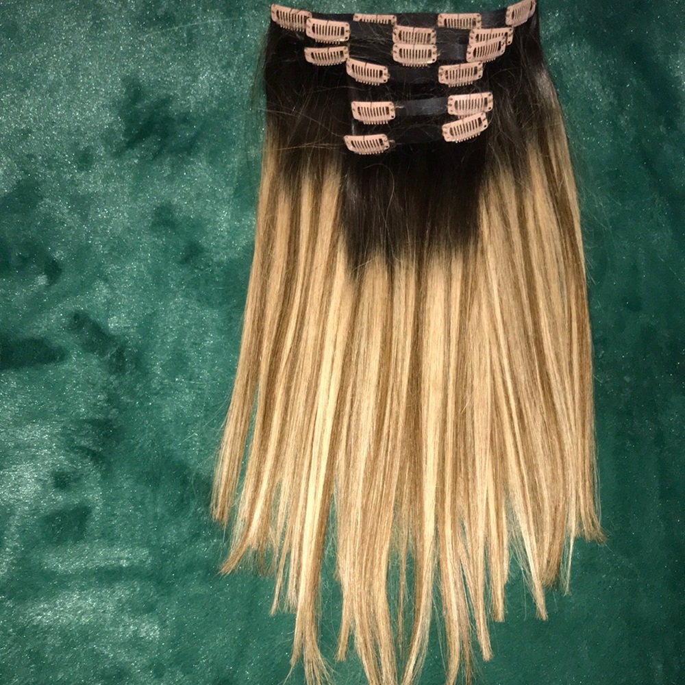 100% human hair extensions 12”